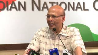 Watch AICC Media Byte by Abhishek Singhvi at Congress HQ, September 2, 2017 Video