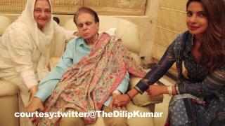 Watch Priyanka spends time with Dilip Saab, Saira Baaji Video
