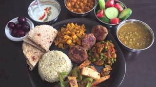 Watch Veg Punjabi Thali Recipe - Veg Thali Menu | How to prepare Thali at home in two hours Video