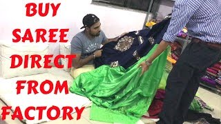 Watch Gujarat Saree Factory Explore | Buy Cheapest Saree In Wholesale | Home Delivery Video