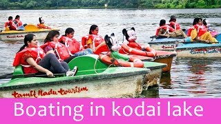 Watch The beautiful man - made lake - Kodai kanal lake boating Video