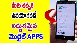 Watch Must Have apps in Your mobile Telugu | Best mobile app for photo editing Video