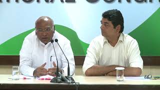 Watch AICC Press Briefing by Mallikarjun Kharge and RPN Singh at Congress HQ, September 14, 2017 Video