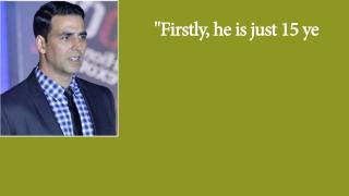 Watch Akshay TALKS about Son Aaravâ€™s Bollywood Debut Video