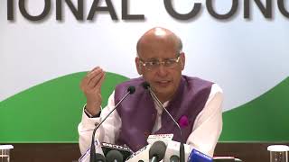 Watch AICC Press Briefing By Abhishek Singhvi at Congress HQ, September 18, 2017 Video