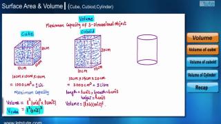 Watch Volume of Cube, Cuboid and Cylinder | Mensuration | Letstute Video