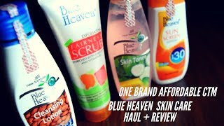 Watch Skin Care Under Rs. 100/- | Blue Heaven Skin Care Haul + Review | One Brand CTM Routine Video