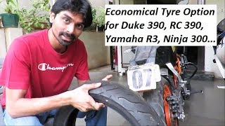 Watch Economical Tyre Option for Duke 390, RC 390, Yamaha R3, Ninja 300 etc. MRF Masseter Tyre. Video