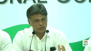 Watch AICC Press Briefing By Manish Tiwari at Congress HQ, September 25, 2017 Video