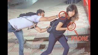 Watch Hot Girl Stealing People's Cell Phones PRANK!! | ANB Team| Pranks In India Video