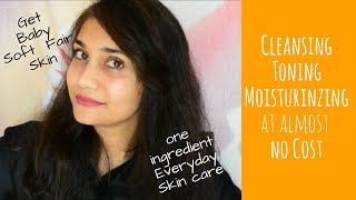 Watch CTM with Just one ingrediant | Get Baby Soft & Fair Skin At Home | Easy Natural CTM Routine Video