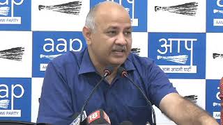 Watch AAP Senior Leader Manish Sisodia Briefs Media on Downfall of Indian Economy Video