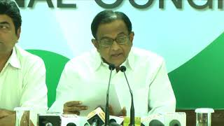 Watch AICC Press Briefing By P. Chidambaramat Congress HQ, September 27, 2017 Video