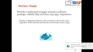 Watch Introduction to Docker Tool Video