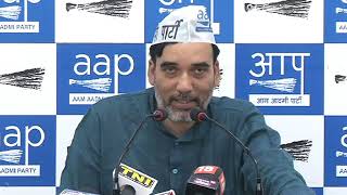 Watch Aap Delhi Convenor Gopal Rai Briefs Media on Rise in Price of Metro Fare Video