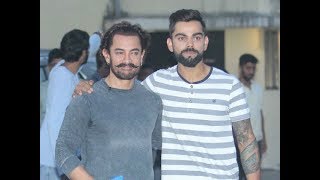 Watch Aamir Khan And Virat Kohli Shoot Diwali Special Chat Show For Secret Superstar Video