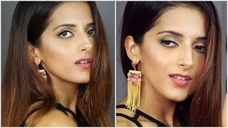 Watch Easy GLOWY Festive Make up Tutorial For Indian Skin Using Affordable Products Ft Maybelline Video