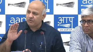 Watch Statement by Leader of AAP & Dy. CM of Delhi Manish Sisodia regarding PM's Speech on Indian economy Video