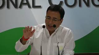 Watch AICC Press Briefing By Randeep Surjewala at Congress HQ, October 7, 2017 Video