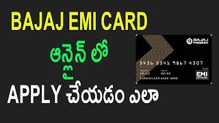 Watch How to Apply Bajaj EMI Card | Credit Card Online Telugu Tech Tuts Video