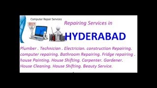 Watch Get Home Repairing Services in HYDERABAD city.  All technical solutions at home.. Video