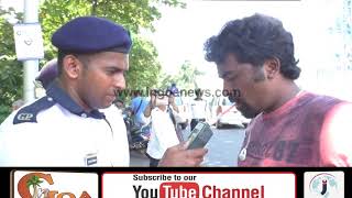 Watch Goa Traffic Cops using breathalyzers to check drink and drive cases Video