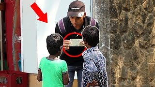 Watch Poor Kids Money Honesty Social Experiment n Pranks in India Video