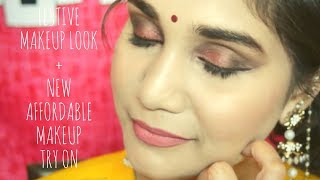 Watch New Affordable Makeup Try on + Diwali Makeup Tutorial | Nidhi Katiyar Video