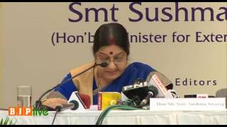 Watch EAM Smt Sushma Swaraj at book launch of 'The Modi Doctrine New Paradigm in India's Foreign Policy' Video