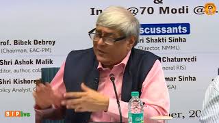 Watch Prof. Bibek Debroy's speech on Book "India @70 Modi@3.5" Video