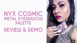 Watch NYX COSMIC METALS EYESHADOW PALETTE| REVIEW Video