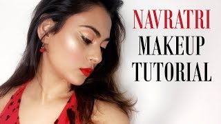 Watch NAVRATRI MAKEUP LOOK| INDIAN FESTIVE MAKEUP| Video