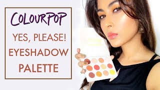 Watch COLOURPOP YES PLEASE EYESHADOW PALETTE | EYE MAKEUP Video