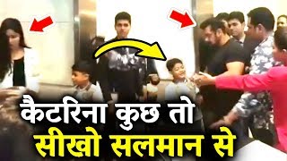 Watch Salman Khan Gives Autograph To Little FAN, But Katrina Kaif IGNORES Video