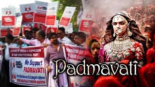 Watch WE SUPPORT PADMAVATI PROTEST AT FILMCITY | Deepika Padukone, Ranveer Singh, Shahid Kapoor Video