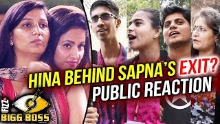 Watch Public BLAMES Hina Khan For Sapna Chaudhary ELIMINATION | Bigg Boss 11 | Public Reaction Video