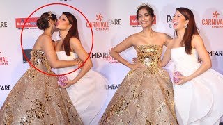 Watch Sonam Kapoor And Jacqueline Fernandez LOVELY MOMENT At Filmfare Glamour and Style Awards 2017 Video