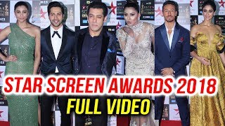 Watch Star Screen Awards 2018 Full HD Video | Salman, Varun, Tiger, Madhuri, Uvashi | Red Carpet Video