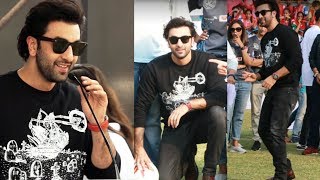 Watch Ranbir Kapoor Attends The Award Felicitation Ceremony Of 9th QPR Mumbai Junior Soccer Challenger Video