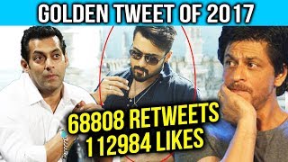 Watch Not Shahrukh Or Salman, This South Superstar Gets Most Tweets - Golden Tweet Of 2017 Video