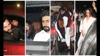Watch Bollywood Celebrities At Shashi Kapoor House | Amitabh Bachchan, Aishwarya, Kareena, Saif Ali Khan Video