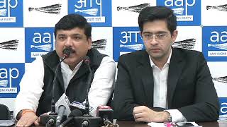 Watch Aap Leader Sanjay Singh Brief Media on the Horrific Issue Occurred In Narela Video