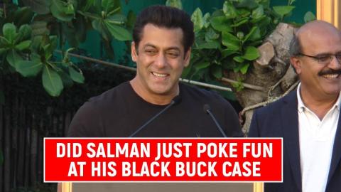 Watch SHOCKING! Did Salman Khan Just Poke Fun At His Black Buck Case? Video