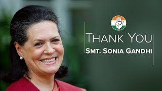 Watch Thank You Smt. Sonia Gandhi Video