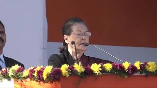 Watch Smt. Sonia Gandhi's speech at Congress HQ, Delhi Video