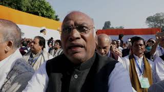 Watch LS LOP Mallikarjun Kharge congratulates Congress President Rahul Gandhi Video