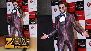 Watch Ranveer Singh In Stylish Look At Zee Cine Awards 2018 Red Carpet Video