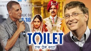 Watch Akshay Kumar THANKS Bill Gates For Praising Toilet Ek Prem Katha | Padman Video