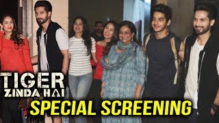 Watch Shahid Kapoor, Mira Rajput And Family At Salman's Tiger Zinda Hai Special Screening Video