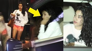 Watch HOT Jhanvi Kapoor SPOTTED Outside Salon Video